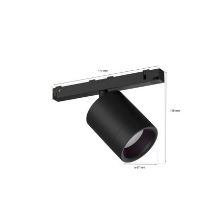 Philips - LED RGB Zatemnitveni reflektor za tračni sistem Hue PERIFO LED/5,2W/24V 2000-6500K