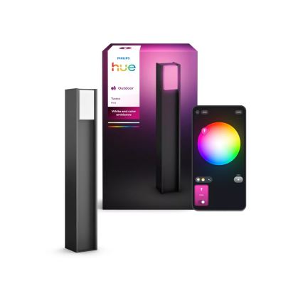 Philips - LED zatemnjevalna zunanja svetilka Hue TURACO 1xE27/8,1W/230V 80 cm IP44