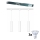 Philips - LED zatemnjiv lestenec na kablu v tirnem sistemu EASYLINK 3xGU10/6,2W/230V 2200-2700K 1m bel