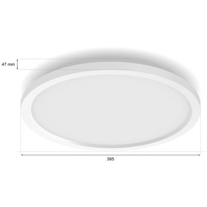 Philips - LED zatemnljivo stropno svetilo Hue AURELLE LED/21W/230V 2200-6500K premer 39,5 cm belo