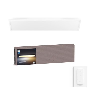 Philips - LED zatemnjiva stropna svetilka Hue AURELLE LED/39W/230V 2200-6500K 120x30 cm bela + zatemnjevalnik