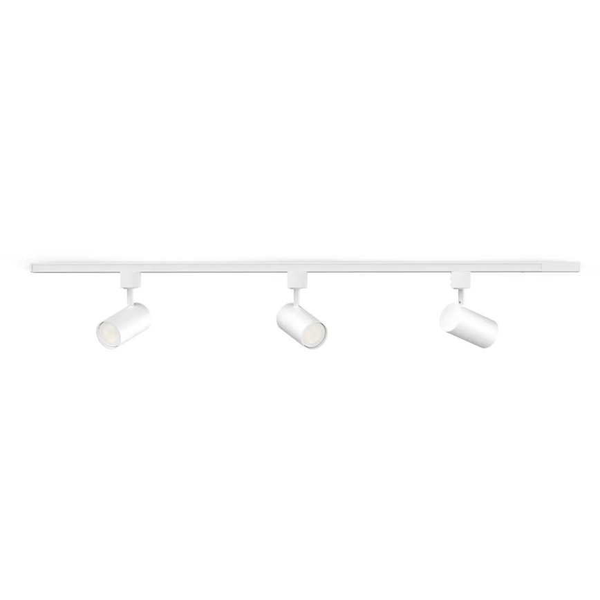 Philips - LED RGBW zatemljiv reflektor za tirni sistem EASYLINK HUE, 3xGU10/4,7W/230V, 2200-6500K, 1m, bela