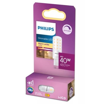 Philips LED zatemnljiva žarnica G9/4W/230V 2700K