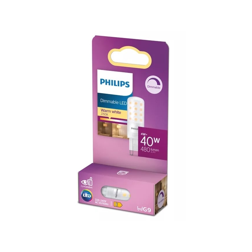 Philips LED zatemnljiva žarnica G9/4W/230V 2700K