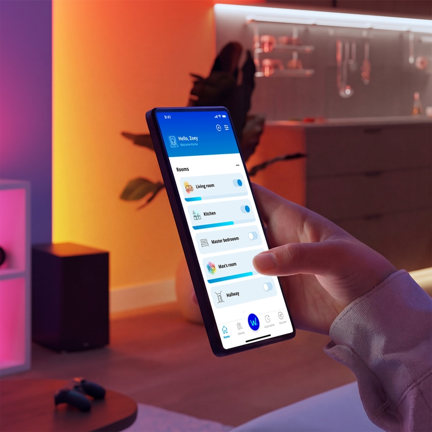 Philips - Zatemnjiva LED stropna svetilka SUPERSLIM LED/32W/230V 2700-6500K Wi-Fi