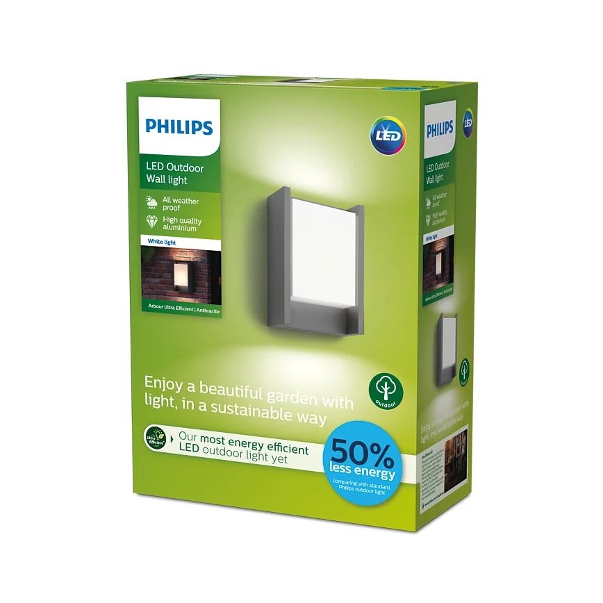 Philips - LED Zunanja stenska svetilka LED/3,8W/230V 3000K IP44
