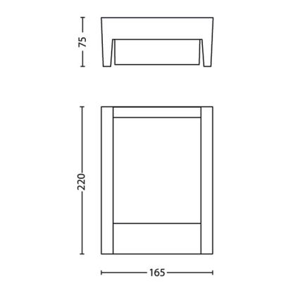 Philips - LED Zunanja stenska svetilka LED/3,8W/230V 3000K IP44
