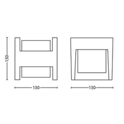 Philips - LED Zunanja stenska svetilka ARBOUR LED/3,8W/230V 2700K IP44