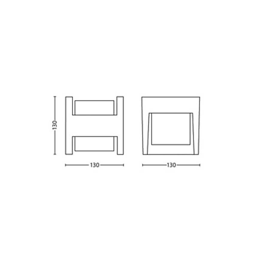 Philips - LED Zunanja stenska svetilka ARBOUR LED/3,8W/230V 2700K IP44