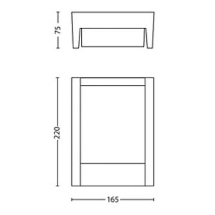 Philips - LED Zunanja stenska svetilka ARBOUR LED/3,8W/230V 2700K IP44