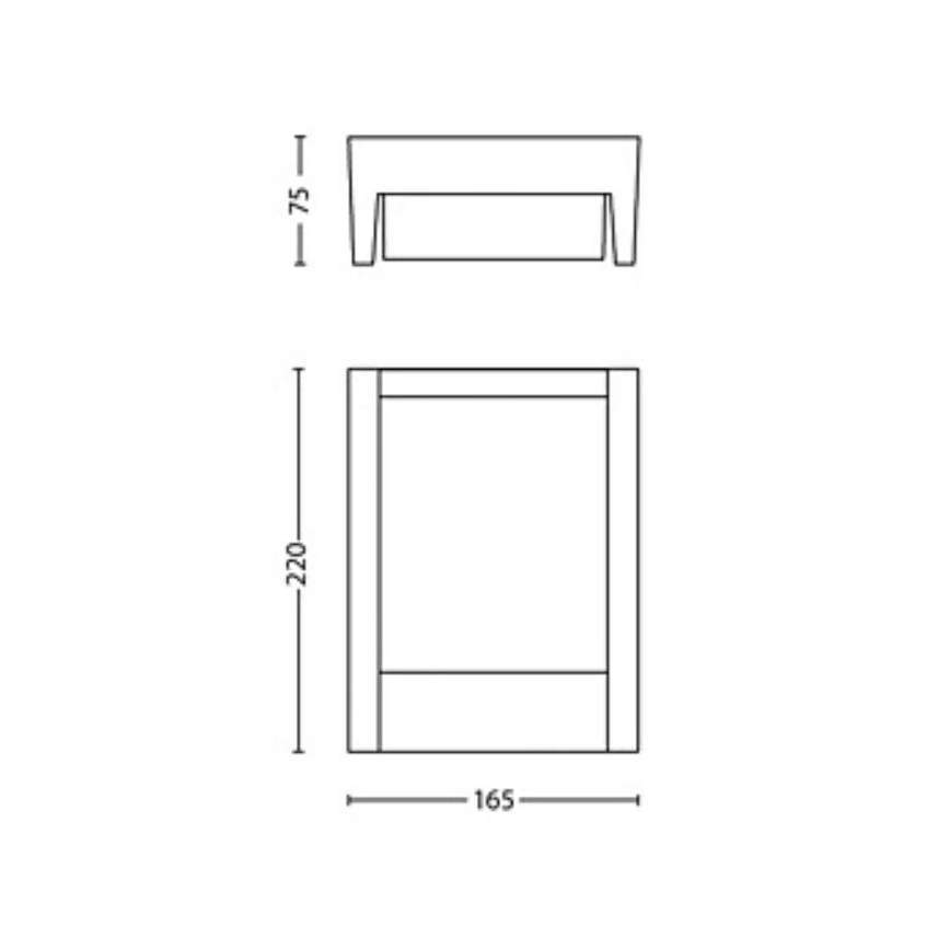 Philips - LED Zunanja stenska svetilka ARBOUR LED/3,8W/230V 2700K IP44