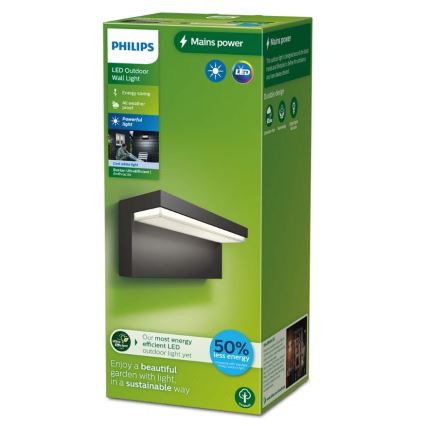 Philips - LED Zunanja stenska svetilka BUSTAN LED/3,8W/230V 4000K IP44