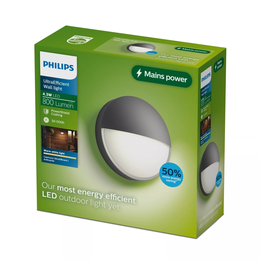 Philips - LED zunanja stenska svetilka CAPRICORN LED/4,3W/230V IP44