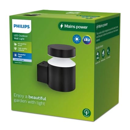 Philips - LED Zunanja stenska svetilka LAVEN LED/6W/230V 4000K IP44