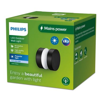 Philips - LED Zunanja stenska svetilka LAVEN LED/6W/230V 4000K IP44