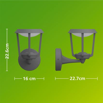 Philips - LED zunanja stenska svetilka NUVY LED/4,3W/230V 2700K IP44