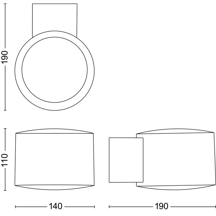 Philips - LED Zunanja stenska svetilka OTIS LED/4,3W/230V 2700K IP44