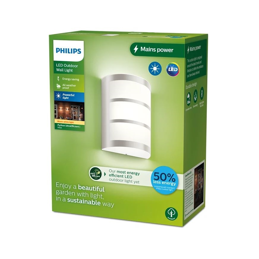 Philips - LED Zunanja stenska svetilka PYTHON LED/3,8W/230V IP44
