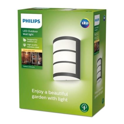 Philips - LED Zunanja stenska svetilka LED/6W/230V 2700K IP44