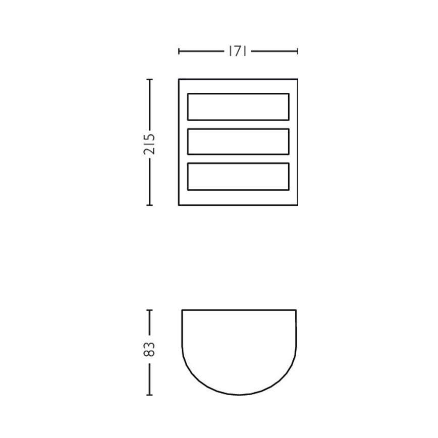 Philips - LED Zunanja stenska svetilka LED/6W/230V 4000K IP44