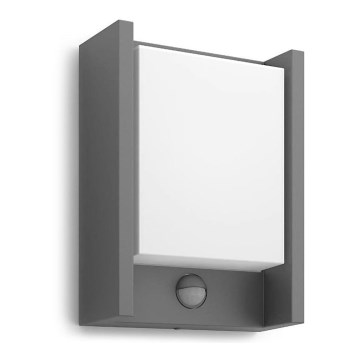 Philips - LED Zunanja stenska svetilka s senzorjem ARBOUR LED/3,8W/230V 2700K IP44