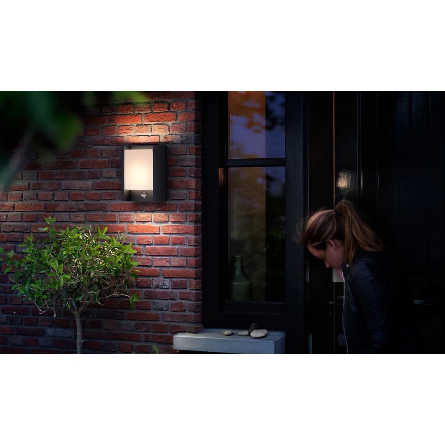 Philips - LED Zunanja stenska svetilka s senzorjem ARBOUR LED/3,8W/230V 2700K IP44