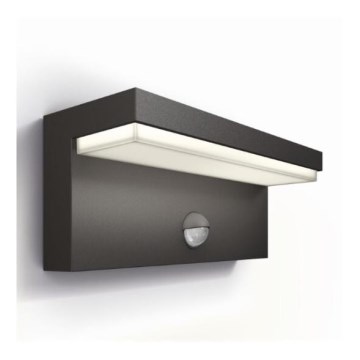 Philips - LED Zunanja stenska svetilka s senzorjem BUSTAN LED/3,8W/230V 2700K IP44