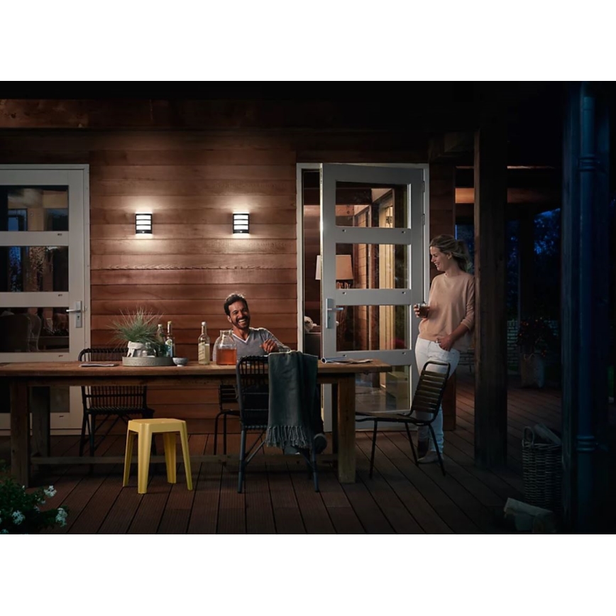 Philips - LED Zunanja stenska svetilka s senzorjem PYTHON LED/3,8W/230V IP44