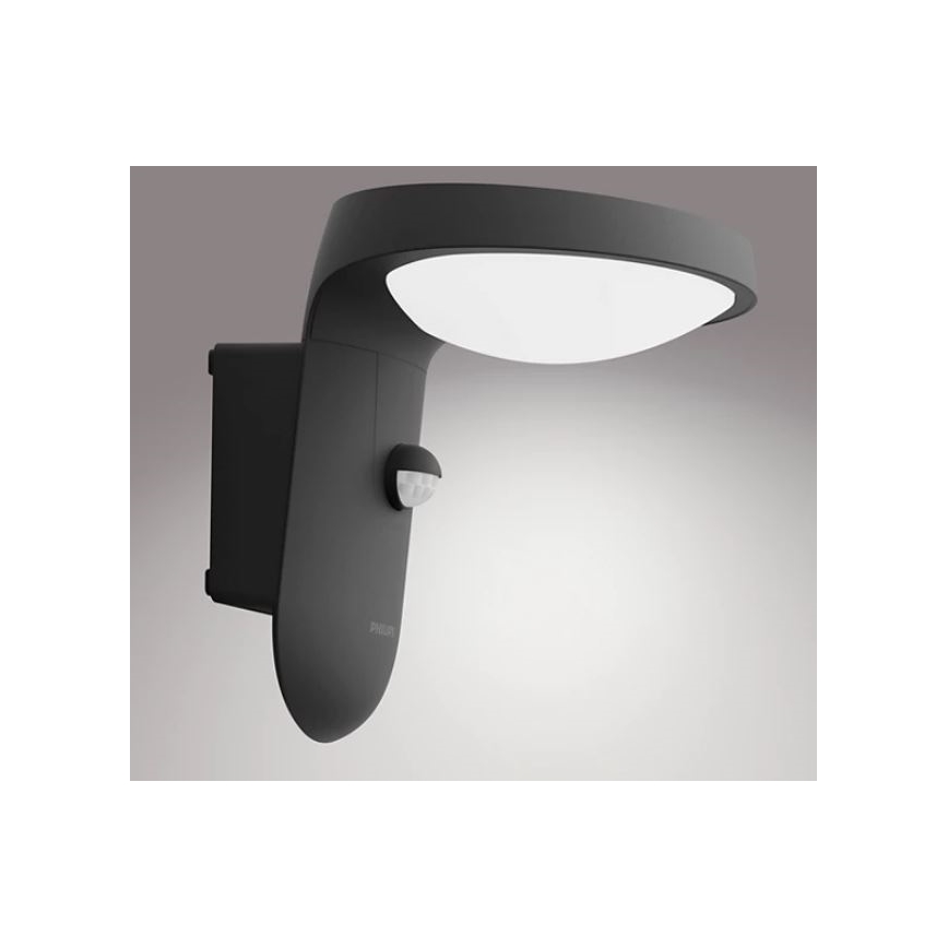 Philips - LED Zunanja stenska svetilka s senzorjem LED/9W/230V 4000K IP44
