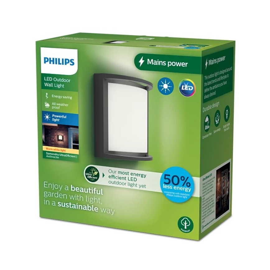 Philips - LED Zunanja stenska svetilka SAMONDRA LED/3,8W/230V IP44