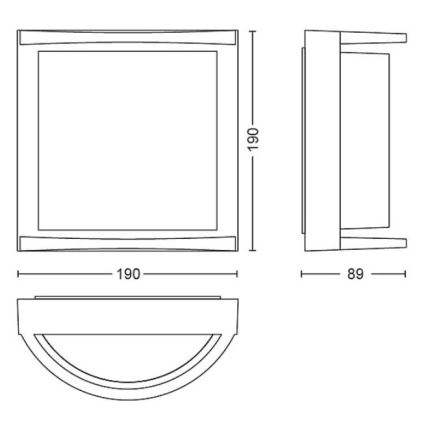 Philips - LED Zunanja stenska svetilka SAMONDRA LED/3,8W/230V IP44