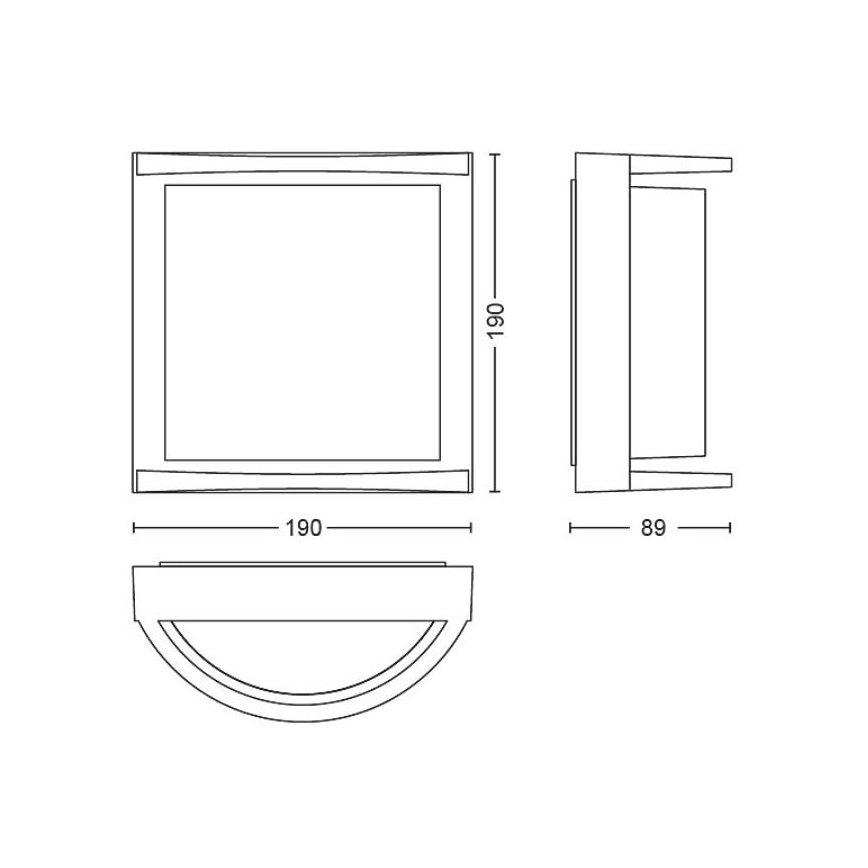 Philips - LED Zunanja stenska svetilka SAMONDRA LED/3,8W/230V IP44