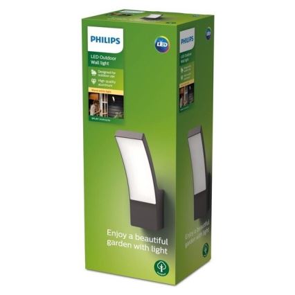 Philips - LED Zunanja stenska svetilka LED/12W/230V 2700K IP44