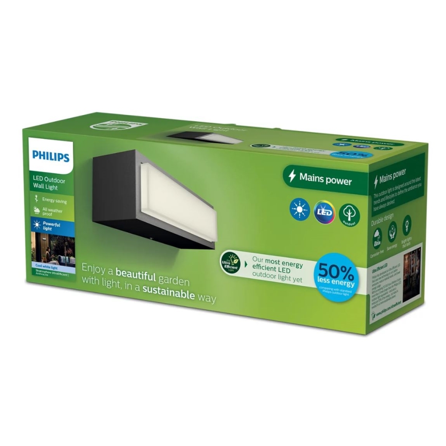 Philips - LED Zunanja stenska svetilka STRATOSPHERE LED/3,8W/230V 4000K IP44