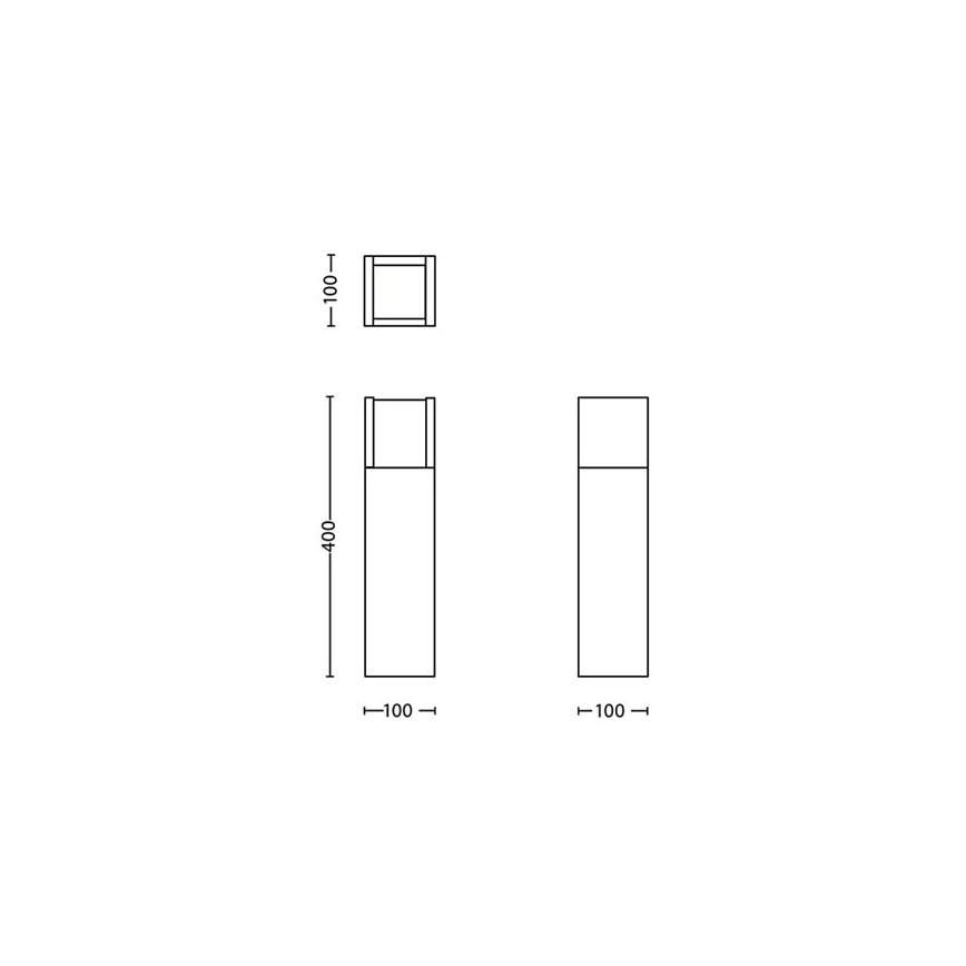 Philips - LED Zunanja svetilka LED/3,8W/230V 40 cm 3000K IP44