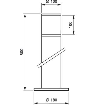 Philips - LED Zunanja svetilka BOLLARD LED/8W/230V IP65