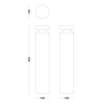 Philips - LED Zunanja svetilka LAVEN LED/6W/230V 2700K IP44