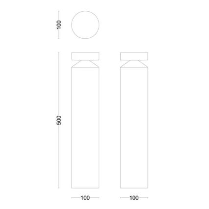 Philips - LED Zunanja svetilka LAVEN LED/6W/230V 4000K IP44