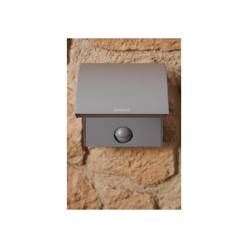 Philips 16356/87/16 - LED zunanja svetilka s senzorjem MYGARDEN RIVERBANK 3xLED/1W/230V IP44