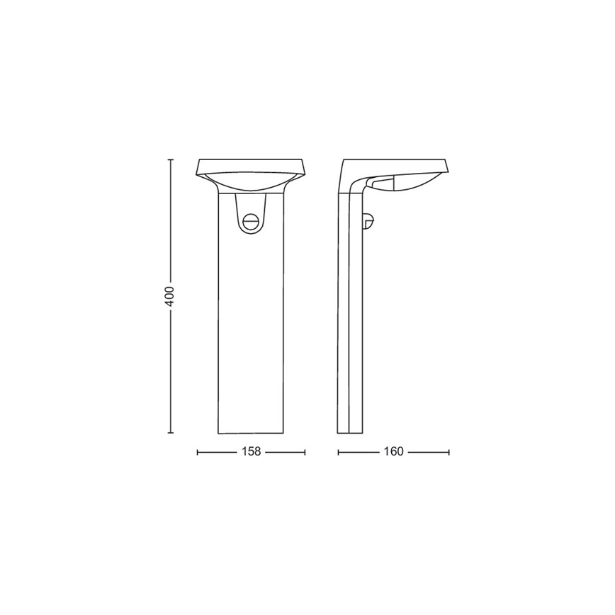 Philips - LED Zunanja svetilka s senzorjem LED/9W/230V 2700K IP44