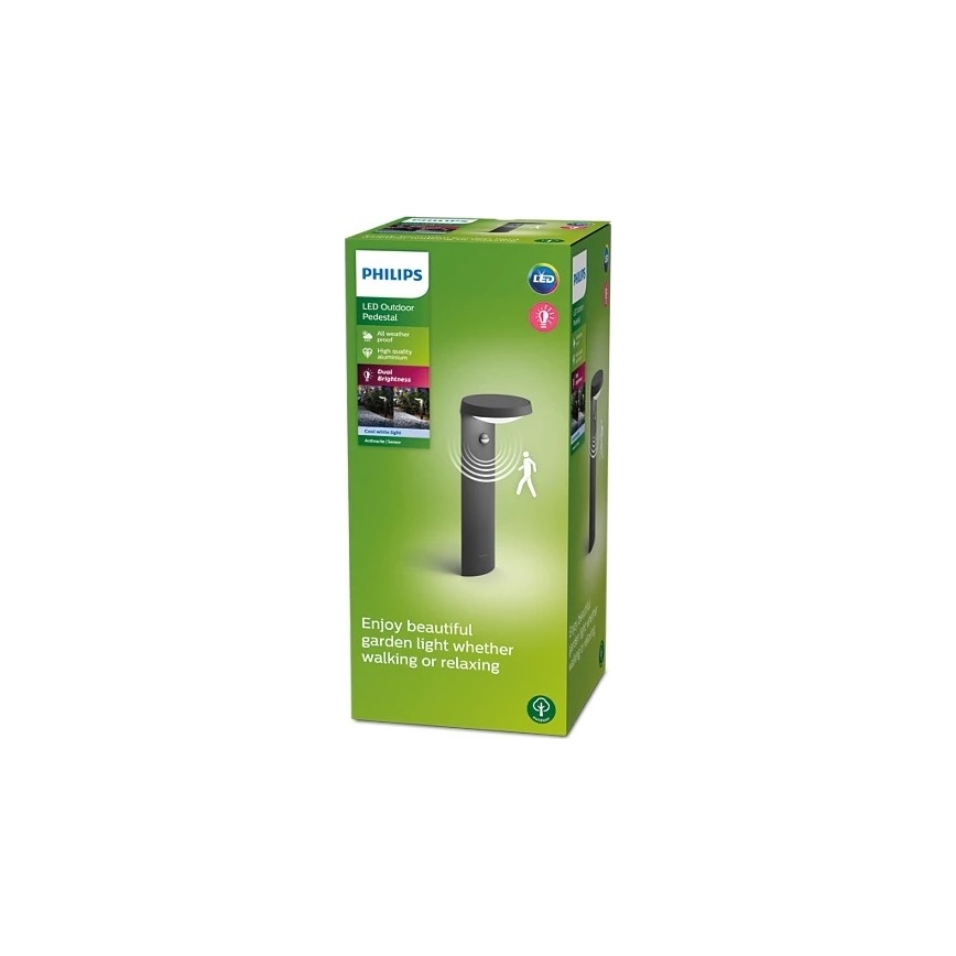 Philips - LED Zunanja svetilka s senzorjem LED/9W/230V 4000K IP44