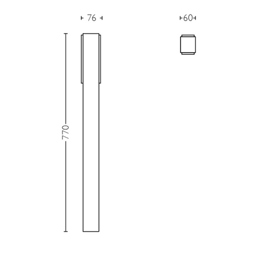 Philips - LED Zunanja svetilka STRATOSPHERE LED/3,8W/230V 77 cm 4000K IP44