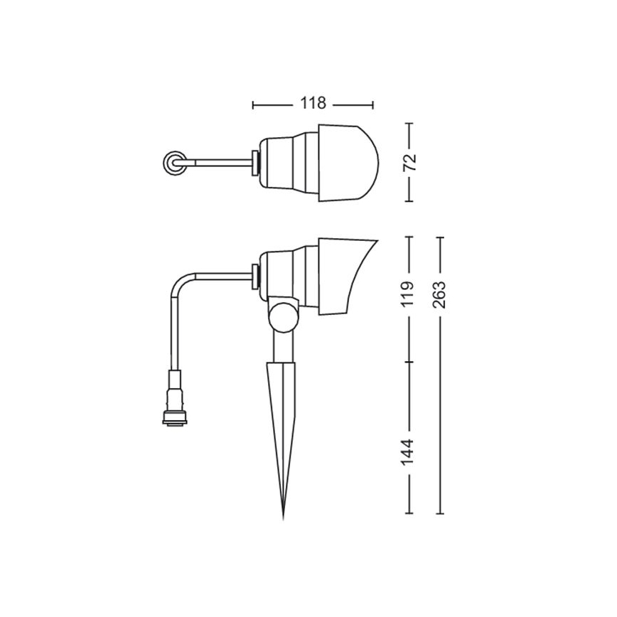 Philips - LED Zunanji reflektor LED/6W/12V 2700K IP44