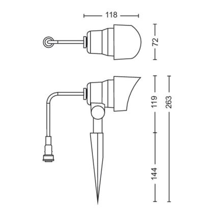 Philips - LED Zunanji reflektor LED/6W/12V 4000K IP44