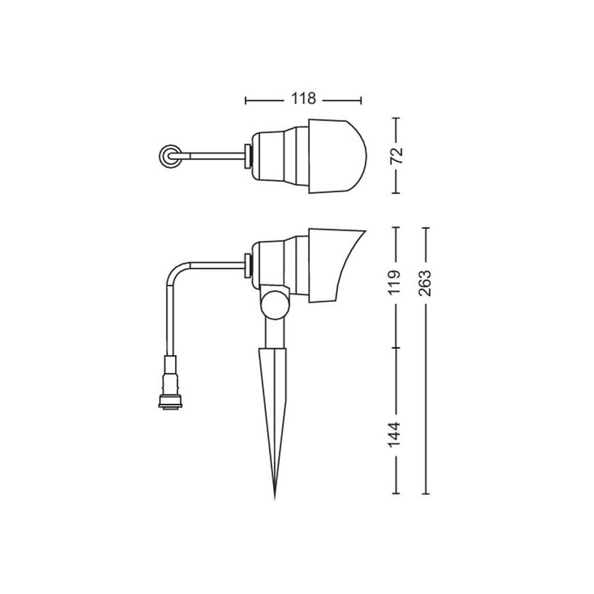 Philips - LED Zunanji reflektor LED/6W/12V 4000K IP44