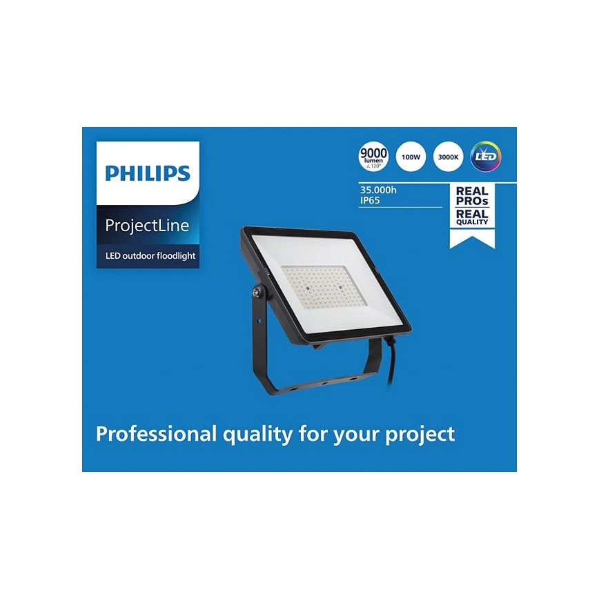 Philips - LED Zunanji reflektor PROJECTLINE LED/100W/230V IP65 3000K