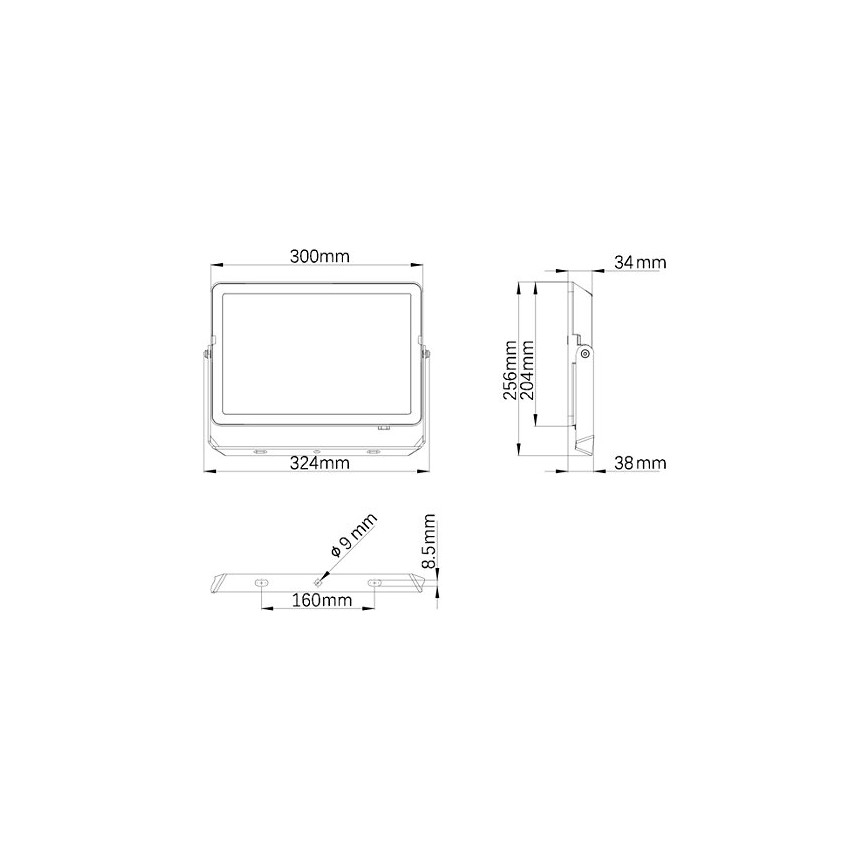 Philips - LED Zunanji reflektor PROJECTLINE LED/100W/230V IP65 3000K
