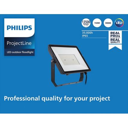 Philips - LED Zunanji reflektor PROJECTLINE LED/150W/230V IP65 3000K