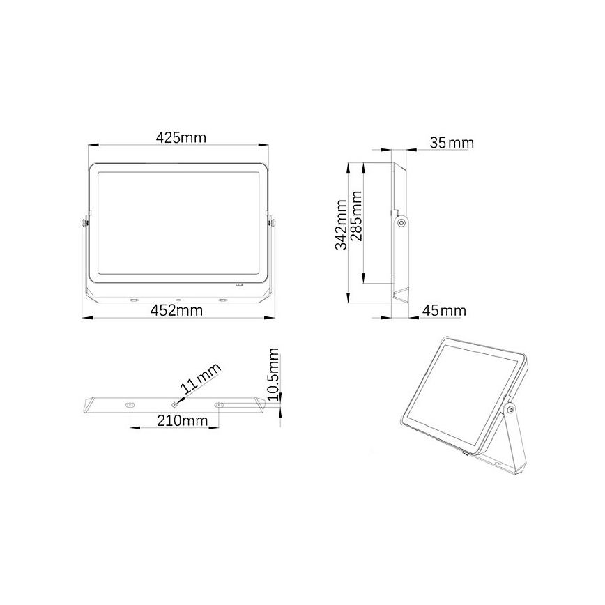 Philips - LED Zunanji reflektor PROJECTLINE LED/200W/230V IP65 3000K