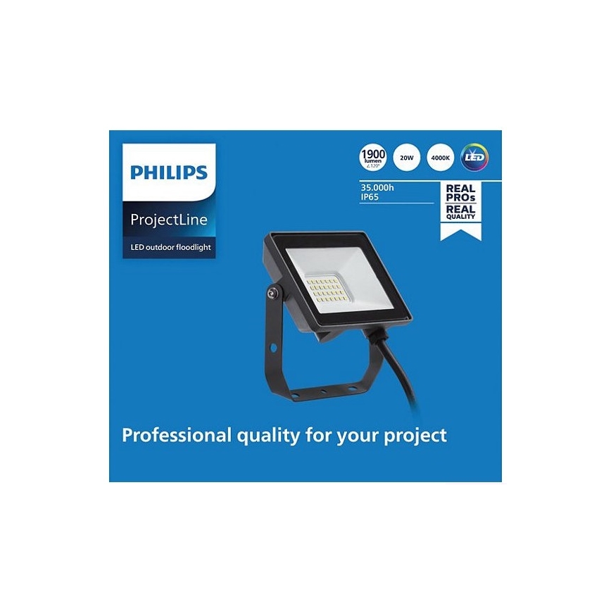 Philips - LED Zunanji reflektor PROJECTLINE LED/20W/230V IP65 4000K